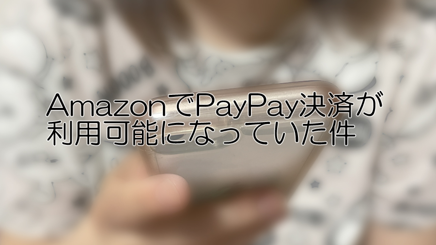 AmazonでPayPay決済が利用可能になっていた件