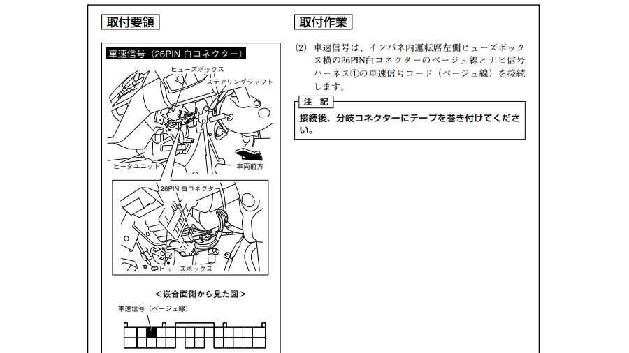 DA16Tの車速信号線図