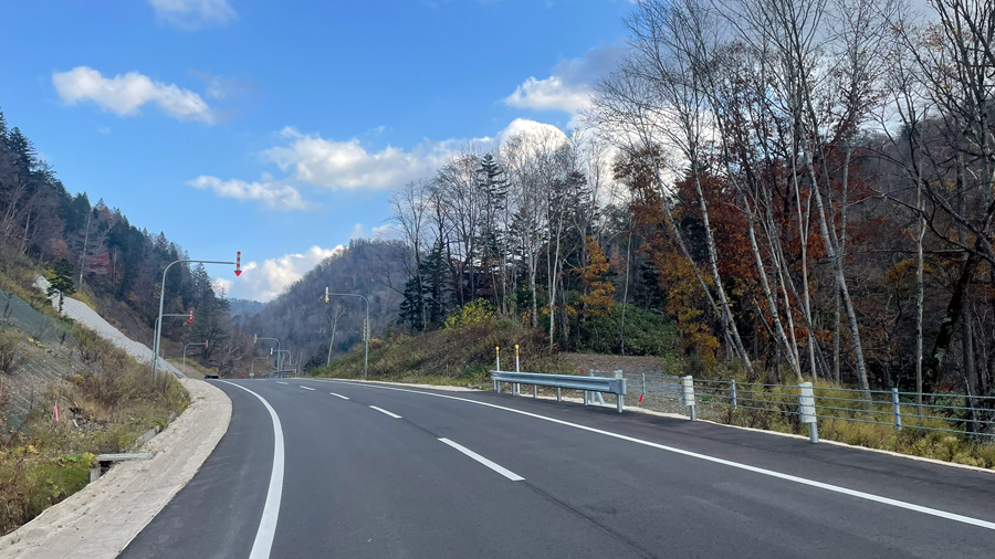 北海道道135号美唄富良野線（富良野方面）